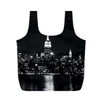 Photography Of Buildings New York City  Nyc Skyline Full Print Recycle Bag (M)