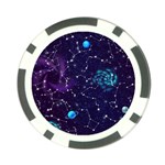 Realistic Night Sky With Constellations Poker Chip Card Guard