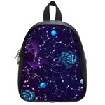 Realistic Night Sky With Constellations School Bag (Small)