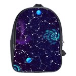 Realistic Night Sky With Constellations School Bag (XL)