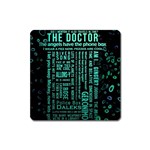 Tardis Doctor Who Technology Number Communication Square Magnet