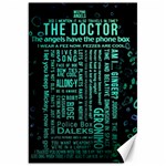 Tardis Doctor Who Technology Number Communication Canvas 20  x 30 