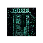 Tardis Doctor Who Technology Number Communication Satin Bandana Scarf 22  x 22 