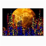 Skyline Frankfurt Abstract Moon Postcards 5  x 7  (Pkg of 10)