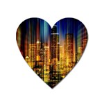 Skyline Light Rays Gloss Upgrade Heart Magnet