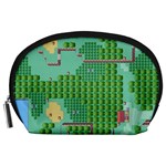 Green Retro Games Pattern Accessory Pouch (Large)