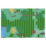 Green Retro Games Pattern Banner and Sign 6  x 4 