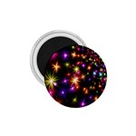 Star Colorful Christmas Xmas Abstract 1.75  Magnets