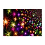 Star Colorful Christmas Xmas Abstract Crystal Sticker (A4)