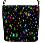 Star Colorful Christmas Abstract Flap Closure Messenger Bag (S)