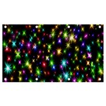 Star Colorful Christmas Abstract Banner and Sign 7  x 4 