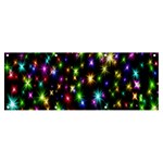 Star Colorful Christmas Abstract Banner and Sign 8  x 3 