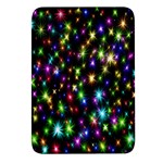 Star Colorful Christmas Abstract Rectangular Glass Fridge Magnet (4 pack)
