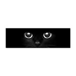 Black Cat Face Sticker (Bumper)