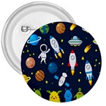 Big Set Cute Astronauts Space Planets Stars Aliens Rockets Ufo Constellations Satellite Moon Rover 3  Buttons
