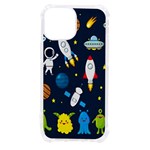 Big Set Cute Astronauts Space Planets Stars Aliens Rockets Ufo Constellations Satellite Moon Rover iPhone 13 mini TPU UV Print Case