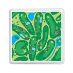 Golf Course Par Golf Course Green Memory Card Reader (Square)
