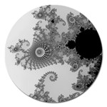 Males Mandelbrot Abstract Almond Bread Magnet 5  (Round)