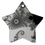 Males Mandelbrot Abstract Almond Bread Star Ornament (Two Sides)