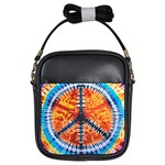 Tie Dye Peace Sign Girls Sling Bag