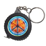 Tie Dye Peace Sign Measuring Tape