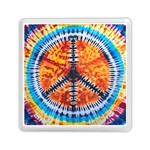Tie Dye Peace Sign Memory Card Reader (Square)