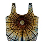 Barcelona Stained Glass Window Full Print Recycle Bag (L)