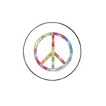Flourish Decorative Peace Sign Hat Clip Ball Marker (4 pack)