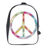 Flourish Decorative Peace Sign School Bag (Large)
