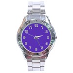 Ultra Violet Purple Stainless Steel Analogue Watch