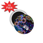 Authentic Aboriginal Art - Discovering Your Dreams 1.75  Magnets (10 pack) 