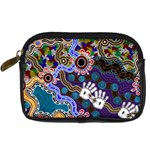 Authentic Aboriginal Art - Discovering Your Dreams Digital Camera Leather Case