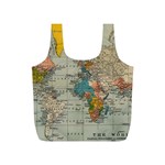 Vintage World Map Full Print Recycle Bag (S)
