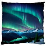 Aurora Borealis Large Premium Plush Fleece Cushion Case (Two Sides)