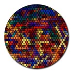 Pattern Dots Wallpaper Seamless Pattern Round Mousepad