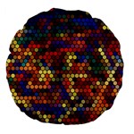 Pattern Dots Wallpaper Seamless Pattern Large 18  Premium Flano Round Cushions