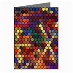 Hexagon Honeycomb Pattern Design Greeting Cards (Pkg of 8)