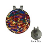 Hexagon Honeycomb Pattern Design Hat Clips with Golf Markers
