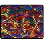 Hexagon Honeycomb Pattern Design Fleece Blanket (Medium)