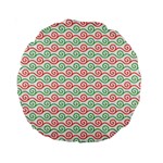 Pattern Flowers Geometric Standard 15  Premium Round Cushions