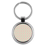 Spirals Geometric Pattern Design Key Chain (Round)