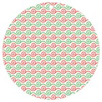 Pattern Flowers Geometric UV Print Acrylic Ornament Round