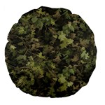 Camouflage Military Large 18  Premium Flano Round Cushions