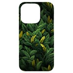 Banana leaves iPhone 14 Pro Black UV Print Case