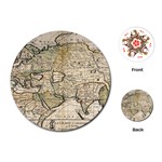 Tartaria Empire Vintage Map Playing Cards Single Design (Round)