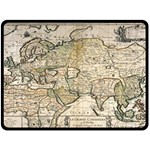 Tartaria Empire Vintage Map Fleece Blanket (Large)