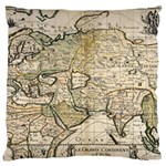 Tartaria Empire Vintage Map Large Premium Plush Fleece Cushion Case (One Side)