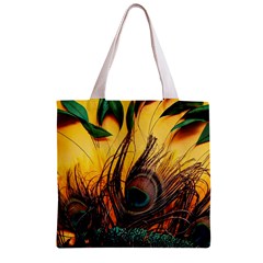 Oceans Stunning Painting Sunset Scenery Wave Paradise Beache Mountains Zipper Grocery Tote Bag from ArtsNow.com Back