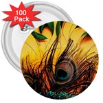 Sunset Illustration Water Night Sun Landscape Grass Clouds Painting Digital Art Drawing 3  Buttons (100 pack) 
