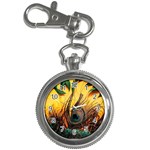 Sunset Illustration Water Night Sun Landscape Grass Clouds Painting Digital Art Drawing Key Chain Watches